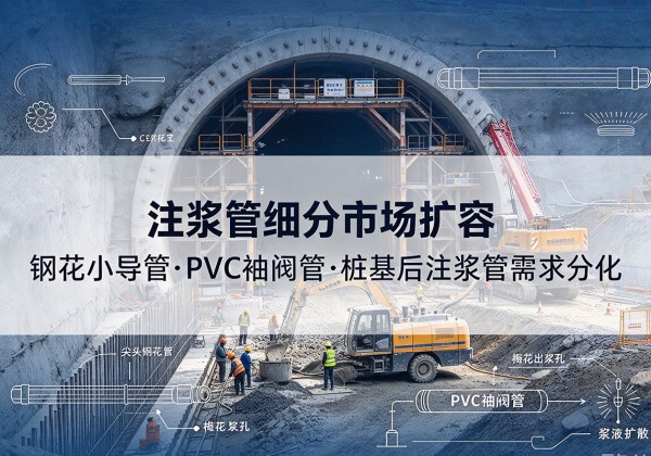 苍梧注浆管细分市场扩容，隧道钢花小导管、PVC 袖阀管、桩基后注浆管需求分化